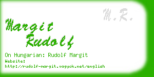 margit rudolf business card